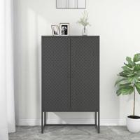 VidaXL Hoge kast 80x35x135 cm staal antracietkleurig - thumbnail
