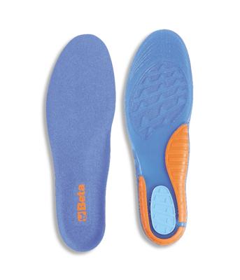 Beta BetaWORK Anatomisch gevormde inlegzolen vervaardigd uit TPR GEL met een hoog dempend effect, planitaire voetboog ondersteuning en hielkussen. Beta BetaWORK Anatomisch gevormde inlegzolen vervaardigd uit TPR GEL met een hoog dempend effect, planitaire voetboog ondersteuning en hielkussen.