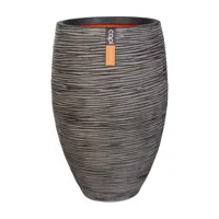 Capi vaas elegant deluxe rib - Ø56 cm antraciet - thumbnail