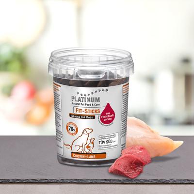 PLATINUM Fit-Sticks Chicken+Lamb - traktatie voor hond - 300g