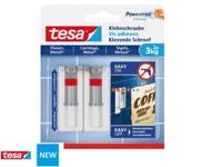 Klevende schroef tesa tegels metaal 3kg verstelb - thumbnail