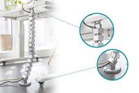 Digitus DA-90506 Kabelslang ABS kunststof, Metaal Zilver flexibel (l x b x h) 130 x 6.7 x 3.5 cm 1 stuk(s) - thumbnail