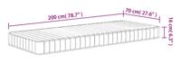 Schuimmatras middelzacht 70x200 cm - thumbnail