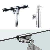 Fortifura accessoireset - glaswisser - zeepdispenser - handdoekhaak - chroom SW1211584/SW1111566/SW1152334 - thumbnail