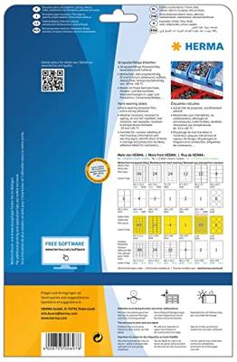 Herma 4697 Folie-etiketten 105 x 148 mm Polyester folie Wit 100 stuk(s) Extra sterk hechtend Laser (zwart/wit), Laser (kleur), Kopiëren (zwart/wit), Kopiëren Herma 4697 Folie-etiketten 105 x 148 mm Polyester folie Wit 100 stuk(s) Extra sterk hechtend Laser (zwart/wit), Laser (kleur), Kopiëren (zwart/wit), Kopiëren