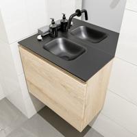 MONDIAZ OLAN 60cm toiletmeubel washed_oak. LEX wastafel urban midden geen kraangat - thumbnail