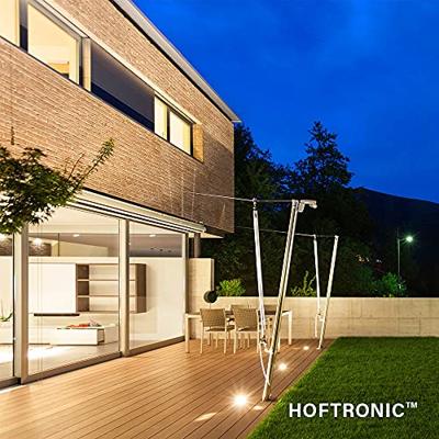 Set van 9 LED Grondspots vierkant buiten - Dimbaar - GU10 - 6500K daglicht wit - 4 Watt 345 Lumen - Tuinspot - Oprit - RVS - IP64 Waterdicht - thumbnail