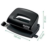 Leitz NeXXt Recycle Mini perforator, 10 blad, blauw - thumbnail