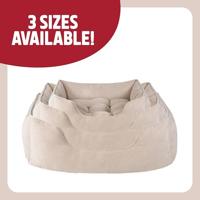 Rosewood 40 winks hondenmand cord ribstof beige - thumbnail