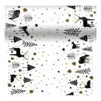 Duni dunicel 3-in-1 tafelloper magic winter 40x480cm wit - thumbnail