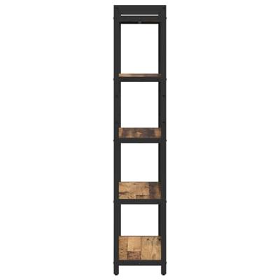 Boekenkast Oud hout 60 x 30 x 153 cm Bewerkt hout