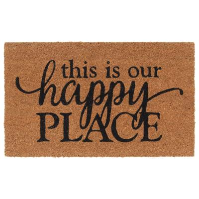 VidaXL Deurmat 45x75 cm getufte kokosvezel naturel