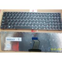 Notebook keyboard for Lenovo IdeaPad Z580 G580 V580 grey frame - thumbnail