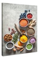 Schilderij - Superfoods, Voor de gezondheid, Premium Print - thumbnail