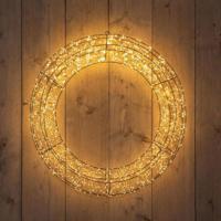 Krans metaal 2400led flash ip44 trafo met timer en dimmer 70x12 cm classic warm Anna's Collection - Annas collection - thumbnail