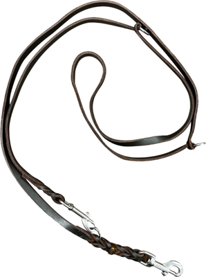 Leren hondenriem - 12mm x 2,4m - Verstelbaar Leren hondenriem - 12mm x 2,4m - Verstelbaar