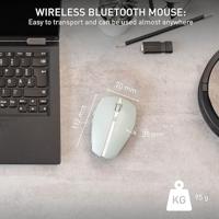 CHERRY GENTIX BT Muis Bluetooth Optisch Groen 7 Toetsen 1000 dpi, 2000 dpi Geïntegreerd scrollwiel, Oplaadbaar - thumbnail