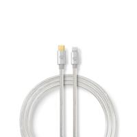 Nedis CCTB39650AL20 Apple Lightning-kabel Apple Lightning 8-pins Male - Usb-c 2,00 M Aluminium - thumbnail