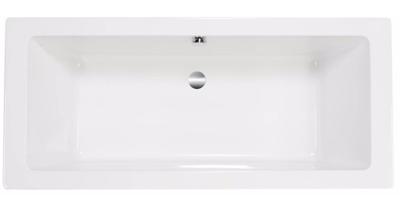 Saqu Deep inbouwbad 2-persoons 180x80cm glans wit acryl