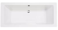 Saqu Deep inbouwbad 2-persoons 180x80cm glans wit acryl - thumbnail