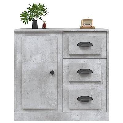 Dressoir 70x35,5x67,5 cm bewerkt hout betongrijs