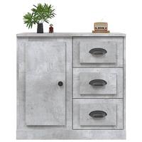 Dressoir 70x35,5x67,5 cm bewerkt hout betongrijs - thumbnail