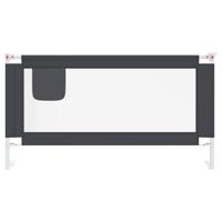 VidaXL Bedhekje peuter 160x25 cm stof donkergrijs - thumbnail