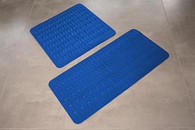 RIDDER badmat anti-slip playa 80x38 cm neon blauw 68303