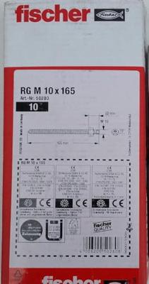 Fischer RGM 10X165 ANKERSTANG 10 St - 50280 Fischer RGM 10X165 ANKERSTANG 10 St - 50280