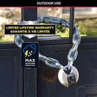 Masterlock 80mm diam. stainless steel padlock - octagonal boron-carbide shrouded - M50EURD - thumbnail