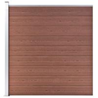 VidaXL Schutting 175x186 cm hkc bruin - thumbnail