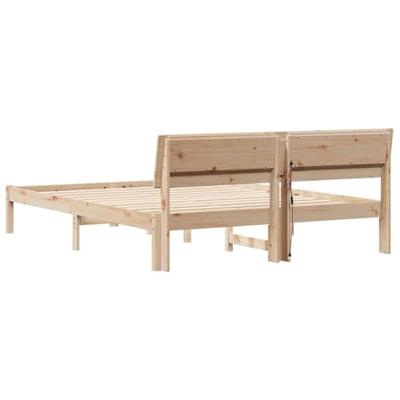 Bedframe Bruin 150 x 200 cm Massief grenenhout Bedframe Bruin 150 x 200 cm Massief grenenhout