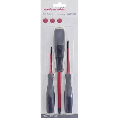 Intercable 1399003 Kruiskop schroevendraaier 3-delig Kruiskop Phillips