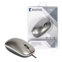 Muis met drie knoppen grijs - thumbnail