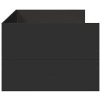 Slaapbank met lades zonder matras 75x190 cm zwart - thumbnail