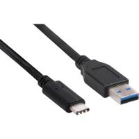 Club 3D CAC-1523 USB 3.1 Type-C naar type-A kabel stekker/stekker zwart - thumbnail
