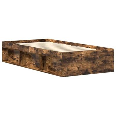 Bedframe gerookt eikenkleurig 90x190 cm