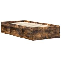 Bedframe gerookt eikenkleurig 90x190 cm - thumbnail