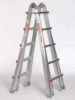 Waku Professionele telescopische vouwladder 4x5 treden Waku - 1413800102 - thumbnail