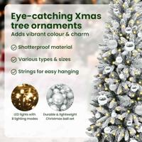 VidaXL Kunstkerstboom wit 120 cm pvc en plastic en staal en pe - thumbnail