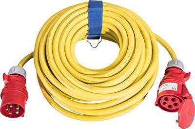 SIROX 366.525 Stroom Verlengkabel 32 A Zwart 25 m H07RN-F 5G 6 mm² Met fasewisselaar