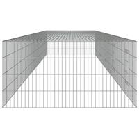 VidaXL Konijnenkooi met 5 panelen 541x109x54 cm gegalvaniseerd ijzer - thumbnail