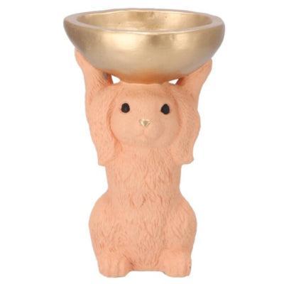 Daan Kromhout Schaal konijn oranje 28 cm | 4 stuks