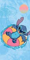 Stitch strandlaken chill blauw 70 x 140 cm Katoen - thumbnail