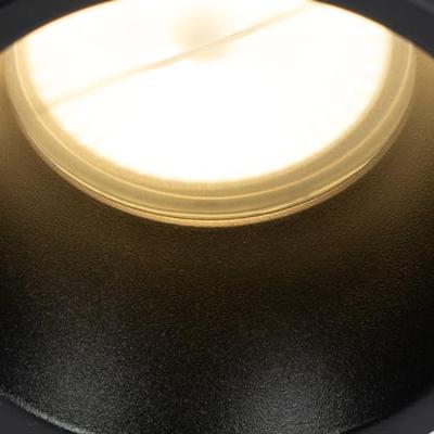 QAZQA Set van 12 inbouwspots zwart GU10 70mm IP44 - Dept