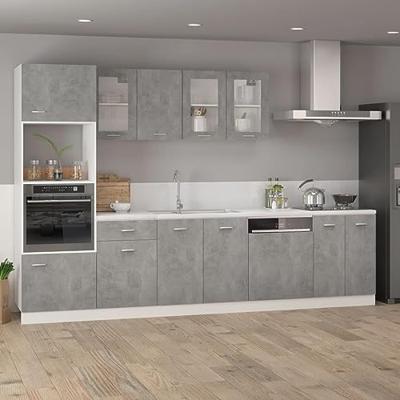 Onderkast Lyon 60x46x81,5 cm bewerkt hout betongrijs