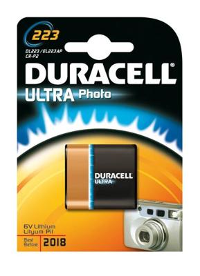 Lithiumbatterij DURACELL CR223 6V Lithiumbatterij DURACELL CR223 6V