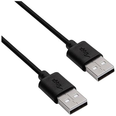 Akyga AK-USB-11 USB-kabel USB-A stekker, USB-A stekker 1.80 m Zwart