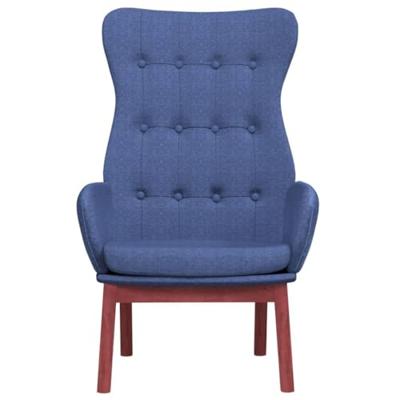 Relaxstoel stof blauw