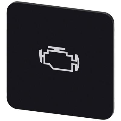 Siemens 3SU1900-0AF16-0RY0 3SU19000AF160RY0 Vierkant (b x h) 22 mm x 22 mm Motorsymbool Zwart, Wit 10 stuk(s)